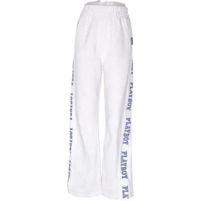 Pantalon de survêtement (Gris, Bleu, Blanc) de Playboy x Missguided Coton, Polyester