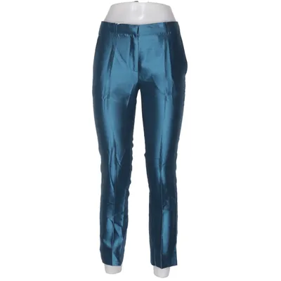 Kostuumbroek (Blauw) van Alberta Ferretti Katoen, Zijde