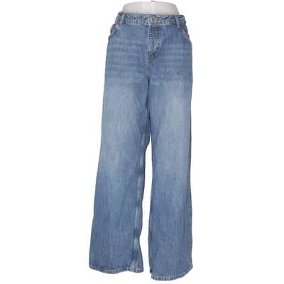 Spijkerbroek (Mid Waist Comfy Straight Denim) van NA-KD Katoen, Polyester