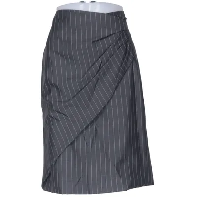 Rok (Grijs, Wit) van MaxMara Elastaan, Polyamide, Zijde, Wol