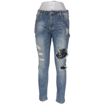 Jeans (Blue) from Oxygene Cotton, Elastane