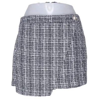 Skort (Black, White, Gray) from River Island Acrylic, Cotton, Polyamide, Polyester, Viscose