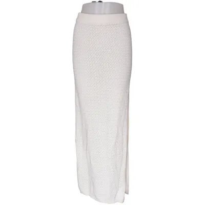 Maxi skirt (White) from Miss Selfridge Acrylic, Cotton