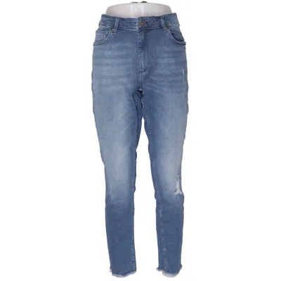 Jeans (Blå) från ONLY Carmakoma Elastan, Ekologisk bomull