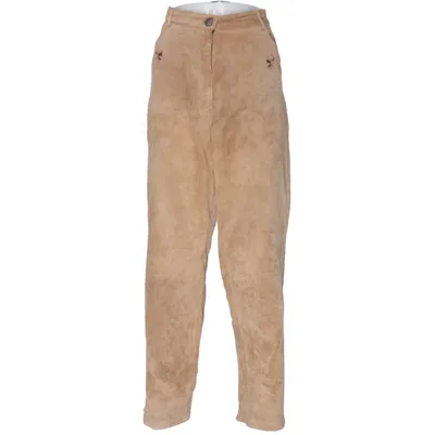 Leather pants (Beige) Leather, Polyester
