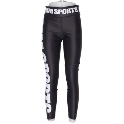 Collants de sport (Noir, Blanc) de MM Sports Élasthane, Polyester