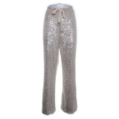 Palazzobyxor (Beige, Silverfärgad) från Fracomina Jeans Polyester