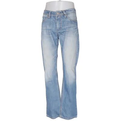 Spijkerbroek (Blauw) van 1953 Denim Brand Katoen, Leer