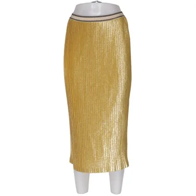 Skirt (Gold) from By Malene Birger Elastane, Metallic fiber, Polyamide, Polyester, Viscose