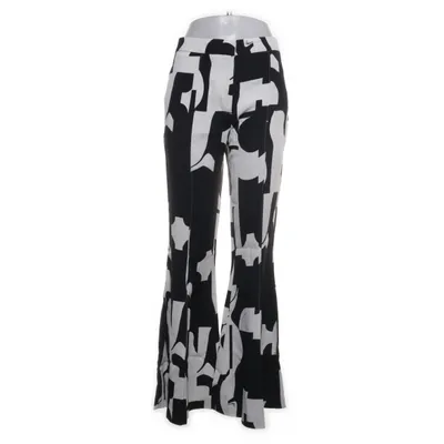 Bukser (Sort, Hvid) fra H&M Studio Viscose, Polyester, Bomuld