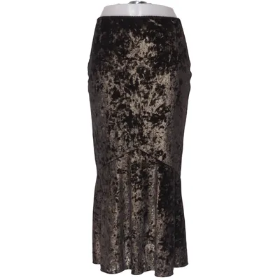Maxi skirt (Black, Gold) from Topshop Elastane, Polyester