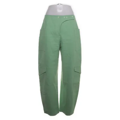 Cargo broek (Groen) van Ganni Organisch katoen, Viscose