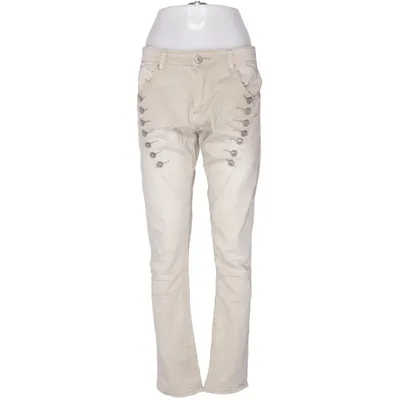 Jeans (Beige) fra Mozzaar Bomuld, Elastan