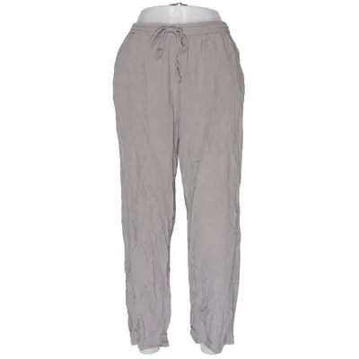 Pantalon patte d'éléphant (Gris) de Nelly Coton, Lin, Viscose