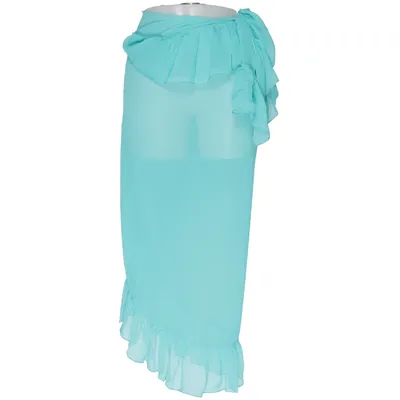 Jupe de plage (Turquoise) de Laura Torelli Polyester
