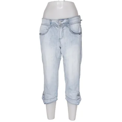 Driekwart broek (Blauw) van Denim Co. by KappAhl Katoen, Elastaan, Polyester