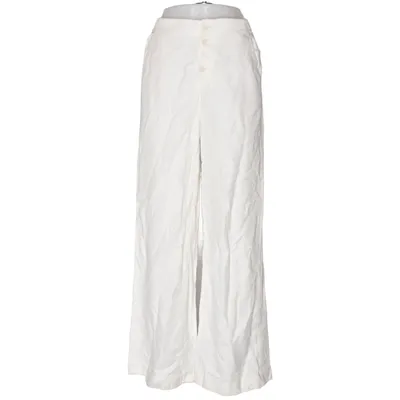 Palazzo pants (White) from Massimo Dutti Cotton, Linen
