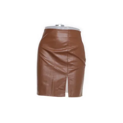 Skirt (Brown) from Nadnad Elastane, Polyester, Polyurethane