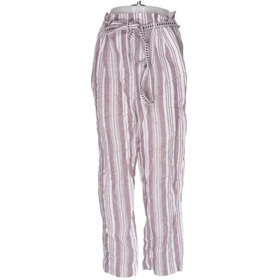 Pantalon (Blanc, Marron) de Lemlem X H&M Lin, Coton