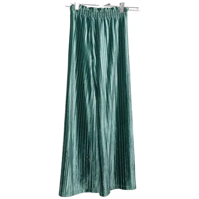 Palazzohose (Grün) von Lindex Kids Elasthan, Polyester