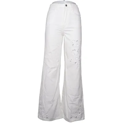 Jeans (Vit) från Divided by H&M Bomull