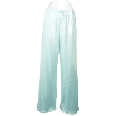 Pantalon patte d'éléphant (Bleu) de Musera Élasthane, Polyester