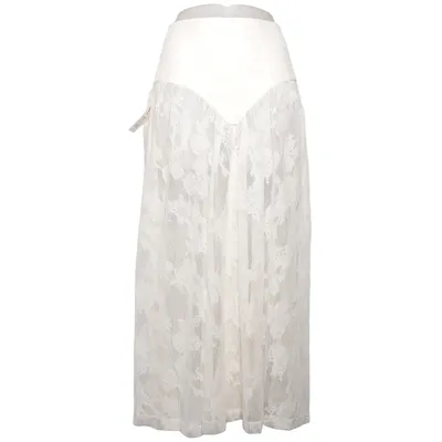 Maxi rok (Wit) van Bardot Elastaan, Polyester, Viscose