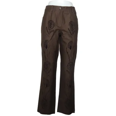 Byxor (Embroidery Detail Twill Trousers) från NA-KD Bomull, Polyester