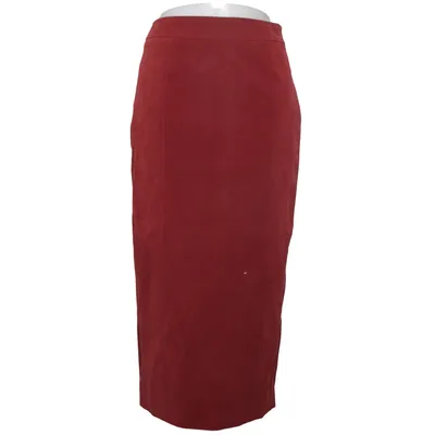 Kjol (Faux Suede Midi Skirt) från NA-KD Elastan, Polyester