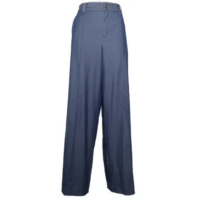 Palazzobyxor (Blå) från Zara Elastan, Polyester, Viskos