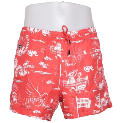 Badshorts (Röd, Vit, Flerfärgad) från Nikben Polyester