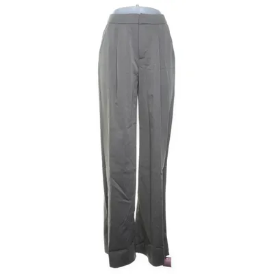 Kostymbyxor (Grey Premium Woven Tailored Wide Leg Pleated Trousers) från PrettyLittleThing Polyester, Viskos, Elastan