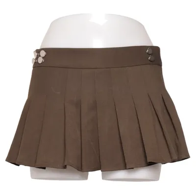 Jupe (Vert) de With Jéan Élasthane, Polyester, Viscose