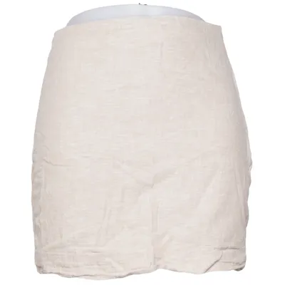 Kjol (Beige) från Gina Tricot Bomull, Linne