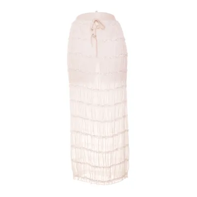 Maxi rok (Wit) Polyester