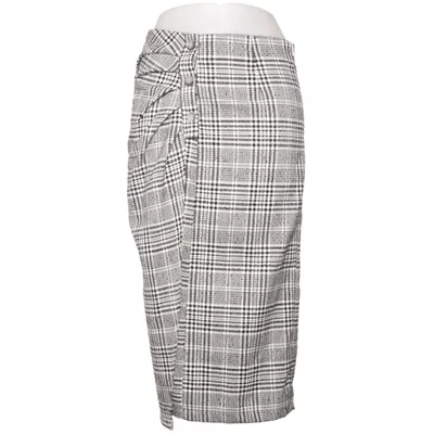 Skirt (Black, White) from Genane Elastane, Polyester, Viscose