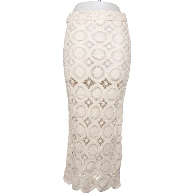 Långkjol (Beige) från NA-KD Bomull, Polyester