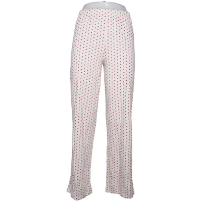 Pyjamasbyxor (Vit, Röd) från Lager 157 Elastan, Viskos