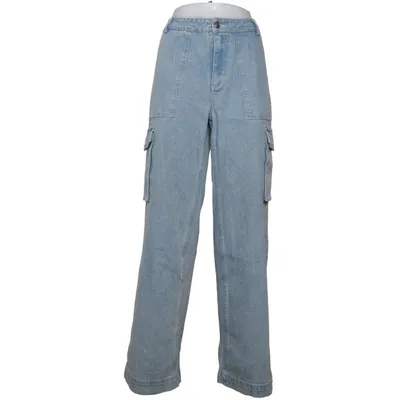 Cargobyxor (Blå) från NA-KD Bomull, Elastan, Polyester