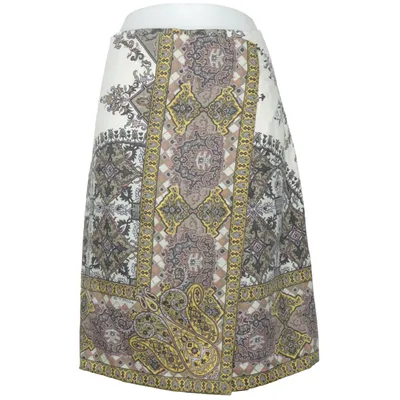 Nederdel (Beige, Flerfarvet) fra Etro Acetat, Viscose, Uld