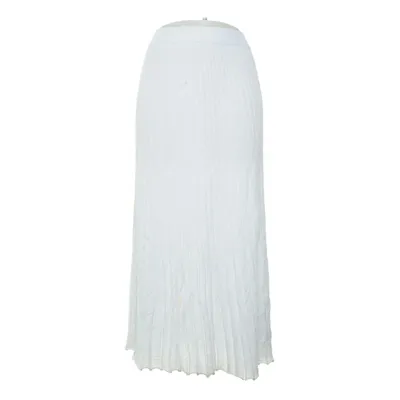 Långkjol (Fine Knitted Ribbed Flowy Skirt) från Hanna Schönberg x NA-KD Polyamid, Viskos