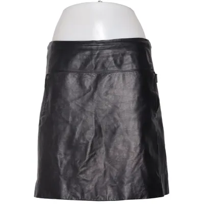 Läderkjol (Svart) från Truly by Part Two Elastan, Skinn, Polyester