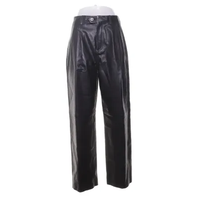 Leren broek (Tapered Pleated Leather Pant) van Tommy Hilfiger Leer