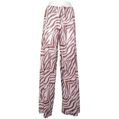 Palazzohose (Braun, Blau, Weiß) von Bond-Eye Elasthan, Nylon