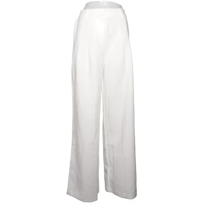 Pantalon patte d'éléphant (Blanc) de Sanne Alexandra Élasthane, Polyester, Viscose