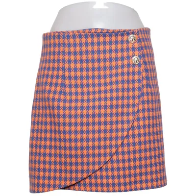 Jupe (Bleu, Orange, Multicolore) de Explosion Acrylique, Coton, Polyester