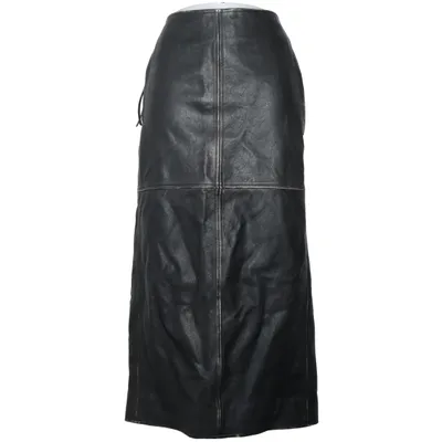 Lederrock (Schwarz) von COS Leder, Viskose