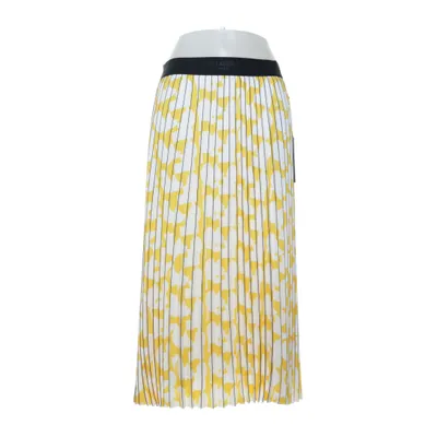 Maxi skirt (White, Yellow, Multicolored) from Karl Lagerfeld Polyester, Elastane