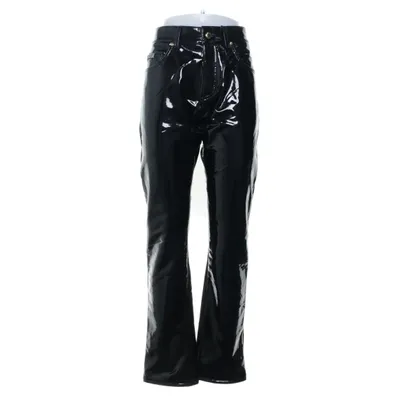 Vinyl broek (Zwart) van Versace Jeans Couture