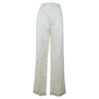 Kostuumbroek (Beige) van Filippa K Katoen, Linnen, Polyester